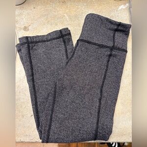 lululemon athletica Charcoal Patterned Capri Leggings